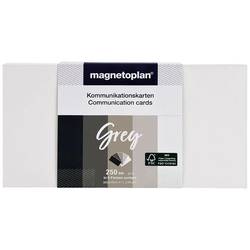 magnetoplan Grey moderační karta barevně tříděná , šedá obdélníkový 200 mm x 100 mm 250 ks