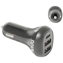 club3D CAC-1921 USB nabíječka, 2x USB A, 1x USB-C®, 36 W, černá