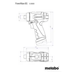 Metabo PowerMaxx BS Basic aku vrtací šroubovák, 12 V, 2.0 Ah Li-Ion vč. 2x aku, vč. nabíječky, 600984000