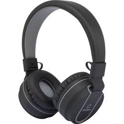 Renkforce RF-BTK-100 Headset otevřená (On Ear) Bluetooth® černá, šedá headset, složitelná