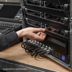 Adam Hall 874E02 19palcová racková zásuvka 2 U ocel