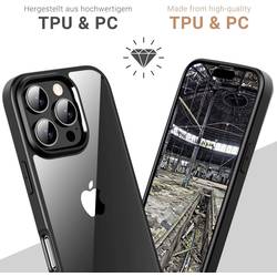 JT Berlin BackCase Pankow Hybrid zadní kryt na mobil Apple iPhone 16 Pro Max černá, transparentní 1552552 11097