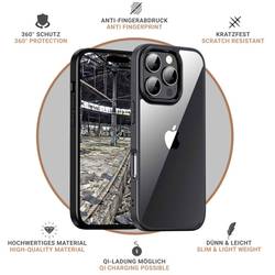 JT Berlin BackCase Pankow Hybrid zadní kryt na mobil Apple iPhone 16 Pro Max černá, transparentní 1552552 11097