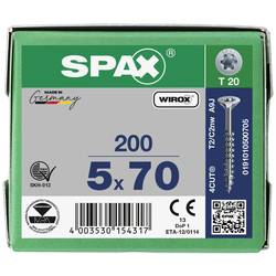SPAX 0191010500705 R 88091 Senkkopf/T-STAR TG šroub do dřeva 5 mm 70 mm T-STAR plus ocel WIROX 200 ks
