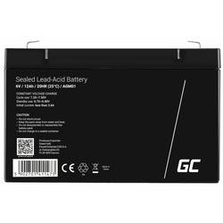 Green Cell Green Cell - USV-Akku - 1 x Batterie - Sealed Lead Acid (SLA) AGM01 olověný akumulátor 6 V 12 Ah olověný se skelným rounem (š x v x h) 151 x 94 x 50
