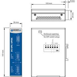 Bicker Elektronik UPSIC-1205D UPS do lišty