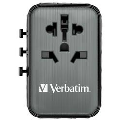 Verbatim UTA-05 GaN III USB nabíječka, GaN, 2x USB A, 2x USB-C®, 65 W, Dodávka energie, Power Delivery 3.0, QC 4+, Rychlé nabíjení, SuperCharge, Adaptivní