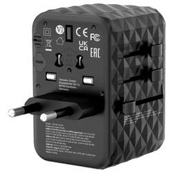 Verbatim UTA-05 GaN III USB nabíječka, GaN, 2x USB A, 2x USB-C®, 65 W, Dodávka energie, Power Delivery 3.0, QC 4+, Rychlé nabíjení, SuperCharge, Adaptivní