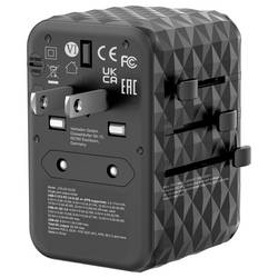Verbatim UTA-05 GaN III USB nabíječka, GaN, 2x USB A, 2x USB-C®, 65 W, Dodávka energie, Power Delivery 3.0, QC 4+, Rychlé nabíjení, SuperCharge, Adaptivní