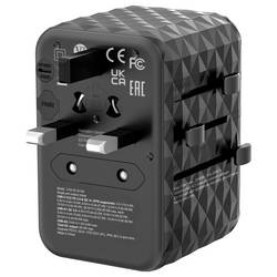 Verbatim UTA-05 GaN III USB nabíječka, GaN, 2x USB A, 2x USB-C®, 65 W, Dodávka energie, Power Delivery 3.0, QC 4+, Rychlé nabíjení, SuperCharge, Adaptivní