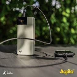 Aqiila Powerbird B20M powerbanka Li-Pol, 20000 mAh, USB-A, USB-C®, mechově zelená