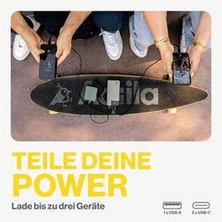 Aqiila Powerbird B20M powerbanka Li-Pol, 20000 mAh, USB-A, USB-C®, mechově zelená