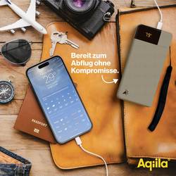 Aqiila Powerbird B20M powerbanka Li-Pol, 20000 mAh, USB-A, USB-C®, mechově zelená