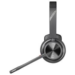 HP Poly Voyager 4310 UC Mono Headset otevřená (On Ear) Bluetooth® mono černá Potlačení hluku regulace hlasitosti, vč. nabíjecí a dokovací stanice Počítače