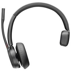 HP Poly Voyager 4310 UC Mono Headset otevřená (On Ear) Bluetooth® mono černá Potlačení hluku regulace hlasitosti, vč. nabíjecí a dokovací stanice Počítače