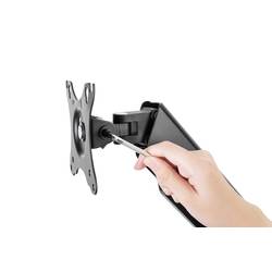 Digitus DA-90425 držák na zeď pro monitor 1 Displej: (s) 38,1 cm (15) - 81,3 cm (32) černá odnímatelný, otočný, nastavitelná výška, naklápěcí, otočný
