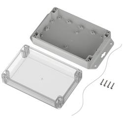 TRU COMPONENTS TC-10860900 Přírubové pouzdro 179.90 x 119.90 x 60.20 ABS-PC světle šedá 1 ks