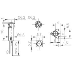 Signal Construct SKID05604 indikační LED bílá Šipka 24 V/DC, 24 V/AC
