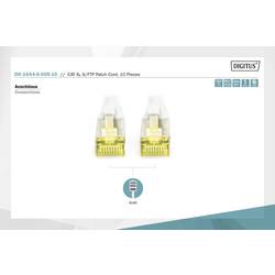 Digitus DK-1644-A-005-10 RJ45 síťové kabely, propojovací kabely CAT 6A S/FTP 0.50 m šedá 1 ks