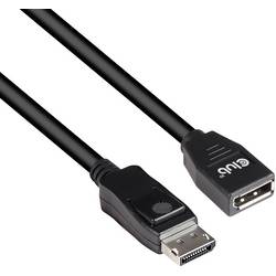 club3D DisplayPort prodlužovací kabel Konektor DisplayPort, DisplayPort zásuvka 3.00 m černá CAC-1023 Kabel DisplayPort