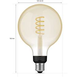 Philips Hue Hue LED žárovka 871951430154200 Energetická třída (EEK2021): G (A - G) Hue White Ambiance Einzelpack Giant Globe G125 Filament 300lm E27 7 W teplá