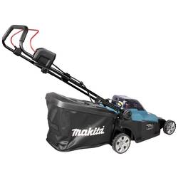 Makita Akku-Rasenmäher DLM432PT2 2x18V Set 2 Akkus 5,0Ah, Doppelladegerät akumulátor Akumulátorová sekačka + 2. akumulátor, vč. nabíječky 18 V šířka sekání 430