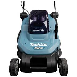 Makita Akku-Rasenmäher DLM432PT2 2x18V Set 2 Akkus 5,0Ah, Doppelladegerät akumulátor Akumulátorová sekačka + 2. akumulátor, vč. nabíječky 18 V šířka sekání 430