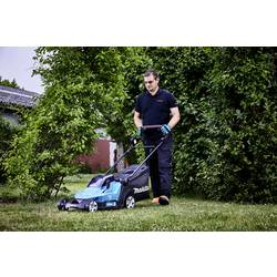 Makita Akku-Rasenmäher DLM432PT2 2x18V Set 2 Akkus 5,0Ah, Doppelladegerät akumulátor Akumulátorová sekačka + 2. akumulátor, vč. nabíječky 18 V šířka sekání 430
