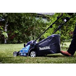 Makita Akku-Rasenmäher DLM432PT2 2x18V Set 2 Akkus 5,0Ah, Doppelladegerät akumulátor Akumulátorová sekačka + 2. akumulátor, vč. nabíječky 18 V šířka sekání 430