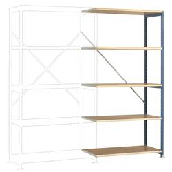 Manuflex RP1105.3003 přístavný modul regálu oddělení , (š x v x h) 97 x 2 x 30 mm, ocel, dřevěná podlaha, rubínově červená