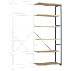 Manuflex RP1408.7035 přístavný modul regálu oddělení , (š x v x h) 97 x 2.5 x 60 mm, ocel, dřevěná podlaha, světle šedá