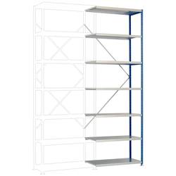 Manuflex RP1718.0001 přístavný modul regálu oddělení , (š x v x h) 970 x 2500 x 400 mm, ocel, kovová podlaha, šedá, zelená