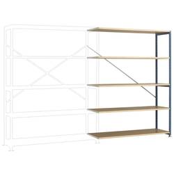 Manuflex RP1141.0001 přístavný modul regálu oddělení , (š x v x h) 1.47 x 2 x 40 mm, ocel, dřevěná podlaha, šedá, zelená