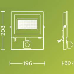 Philips LED Lois 929004643401 venkovní LED reflektor s PIR detektorem 24 W Barvy světla (LED svítidlo): teplá bílá