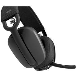 Logitech ZONE VIBE 100 Headset uzavřená (Over Ear) Bluetooth® stereo grafit Redukce šumu mikrofonu, Potlačení hluku regulace hlasitosti, Vypnutí zvuku mikrofonu