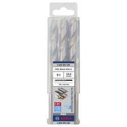 Bosch Accessories 2608585538 HSS kovový spirálový vrták 12.1 mm Celková délka 151 mm broušený DIN 338 válcová stopka 5 ks