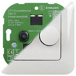 Ehmann 4260c0701 stmívač pod omítku Vhodné pro svítidlo: LED žárovka, žárovka, halogenová žárovka bílá