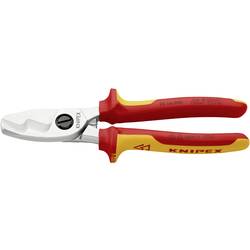 Knipex 95 16 200 VDE kabelové nůžky hliníkový a měděný kabel, jedno- a vícežilový, 20 mm, 70 mm², 0