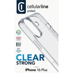 Cellularline Clear Strong Case zadní kryt na mobil Apple iPhone 16 Plus transparentní 1552552 CLEARDUOIPH16MAXT