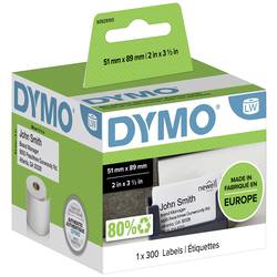 DYMO etikety v roli S0929100 S0929100 89 x 51 mm papír bílá 300 ks nelepí etikety časové, vizitky