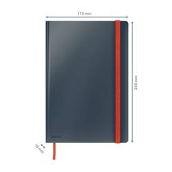 Leitz 44820089 poznámková kniha čtverečkovaný šedá 80 listů DIN B5