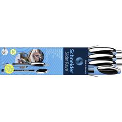 Schneider Schreibgeräte Box 3x Rave + 1x Memo schwarz 132674 kuličkové pero Barva písma: černá 4 ks