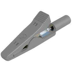 Hirschmann Test & Measurement MA 1 mini krokosvorka šedá Upínací rozsah max.: 4 mm Délka: 41.5 mm 1 ks
