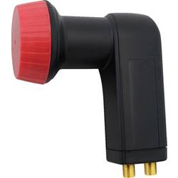 MegaSat Diavolo satelitní konvertor Twin-LNB Počet účastníků: 2 Velikost feedu: 40 mm pozlacené konektory, ochrana před vnějšími vlivy černá, červená