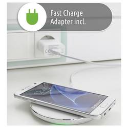 Intenso bezdrátová indukční nabíječka 10 W WA1 7410512 Výstup Qi standard bílá