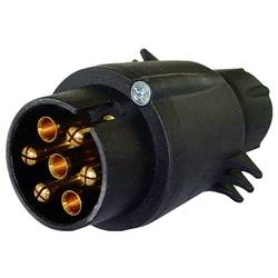 IWH 010206 zástrčka pro zapojení přívěsu [7 pólová zásuvka - 7 pólová zástrčka] plast