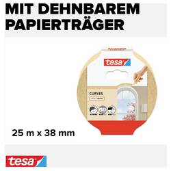 tesa KURVEN 56534-00001-00 krepová lepicí páska béžová (d x š) 25 m x 38 mm 1 ks