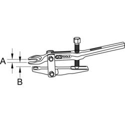 Univerzální nástroj pro vytahování kulových kloubů, 20 mm, dlouhé rameno KS Tools 700.5625