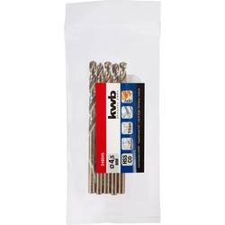 kwb 248045 HSS-Co spirálový vrták 1 ks 4.5 mm Celková délka 80 mm M35 DIN 338 válcová stopka 1 ks