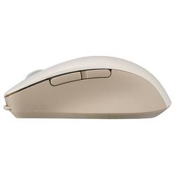 Asus ASUS MD200 Maus, beige, Silent optická myš, přenos bezdrátový, 6 tlačítko, 4200 dpi, béžová